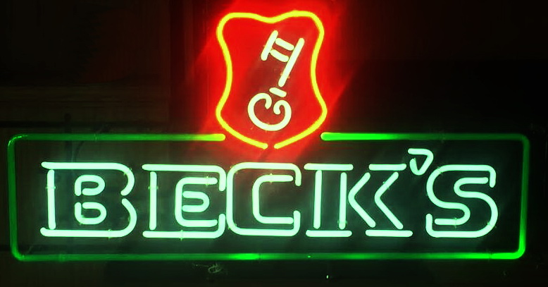 Becks Beer Red Logo Neon Sign